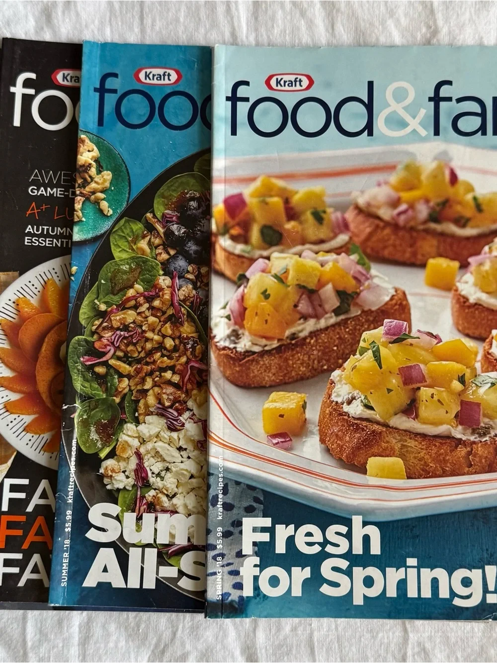 Kraft food&family Magazine Lot 15/2006-2018 Issues/Cooking/ Illustrated